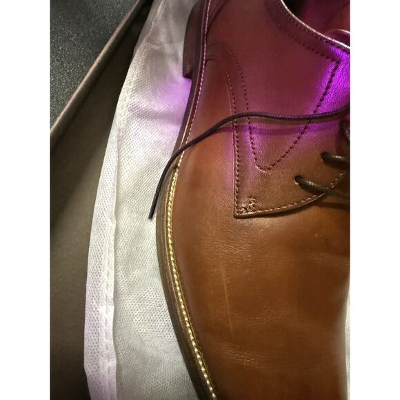 Men’s Florsheim Rucci Plain Oxford Shoes 12 M In Cognac - Picture 5 of 7